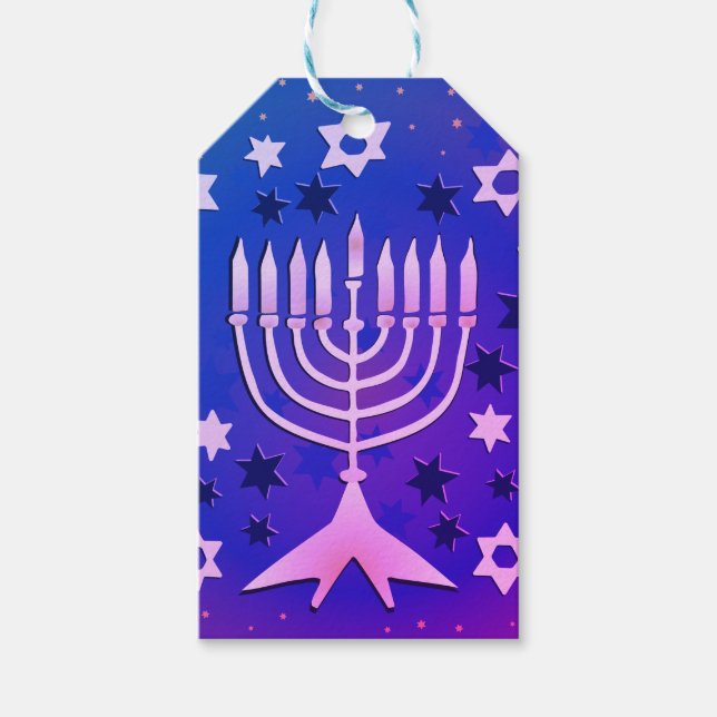 Happy Chanukah Personalized Gift Tag (Front)