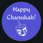 Happy Chanukah sticker<br><div class="desc">Happy Chanukah sticker/label</div>