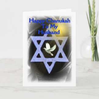 Happy Chanukah - To my  husband Holiday Card