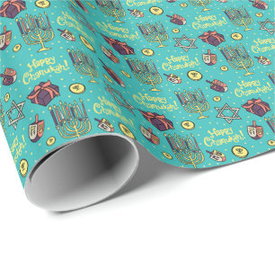 Happy Chanukah Wrapping Paper