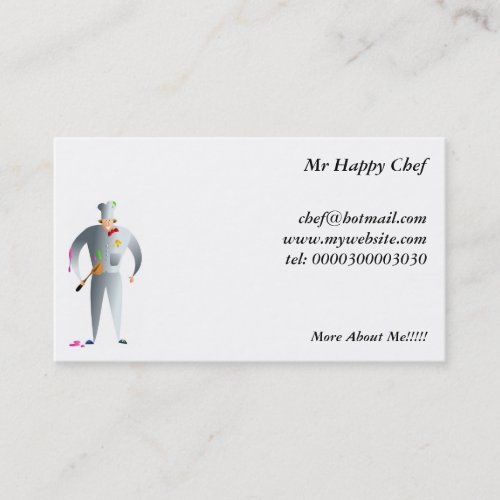 Happy Chef Business Card Template