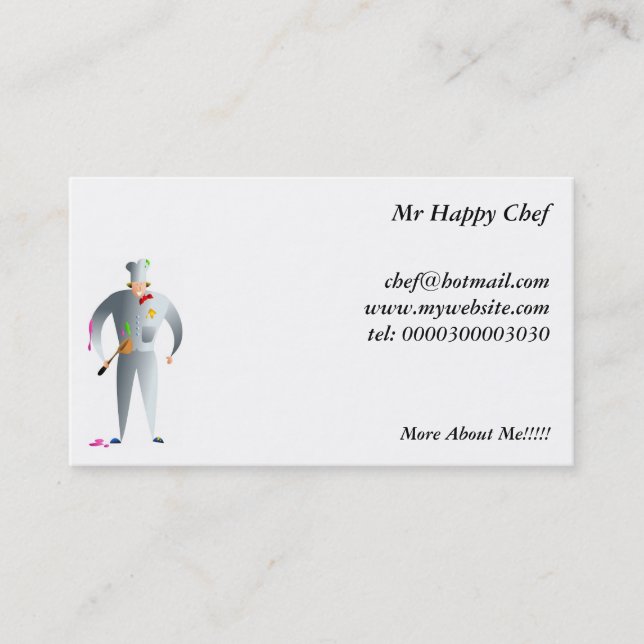 Happy Chef Business Card (Front)