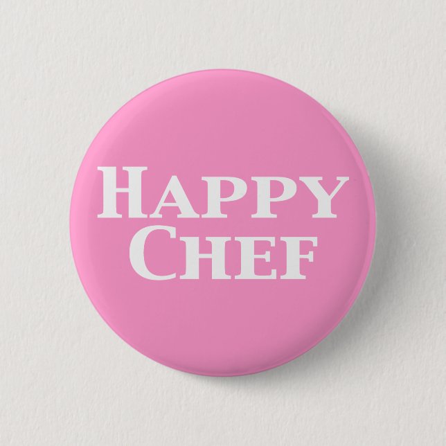 Happy Chef Gifts Pinback Button (Front)