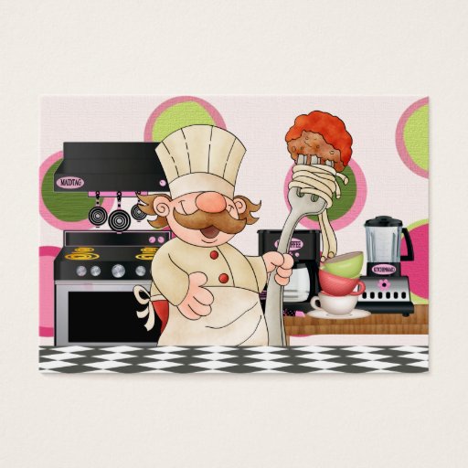 Customizable Happy Chef Kitchen Card - SRF Business Card