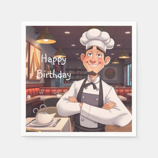 Happy Chef Napkins (Front)