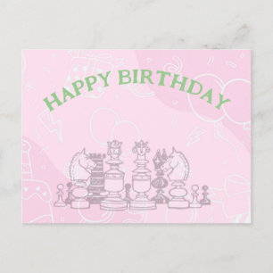 Happy Chess Birthday Postcard