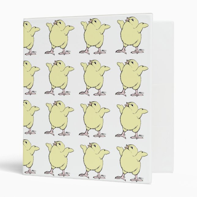 Happy Chick 3 Ring Binder (Front/Inside)