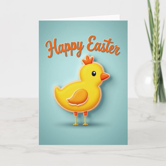 Happy Chick Greeting Card (Front)