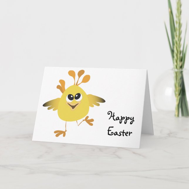 Happy Chick Holiday Card (Front)