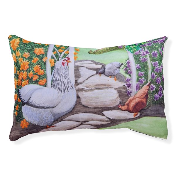 Happy Chicken Garden Pet Bed