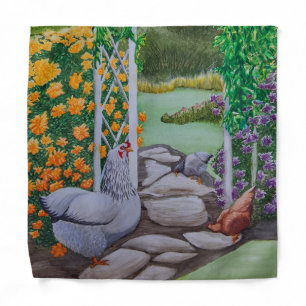 Happy Chicken Park Bandana