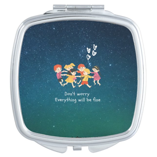 Happy Children  Compact Mirror (Front)
