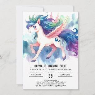 Happy Children Horse Birthday Invitation