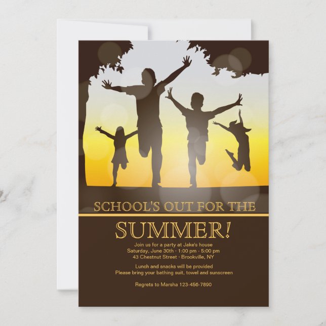 Happy Children Invitation (Front)