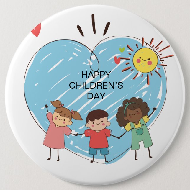 Happy Children’s Day Button (Front)