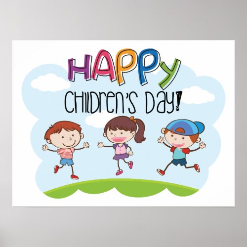 Happy Childrens Day Poster