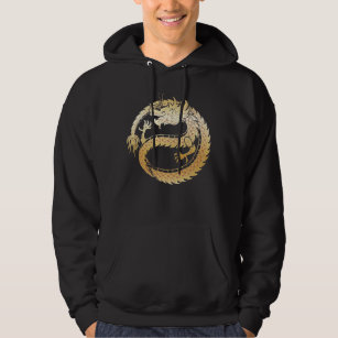 Happy Chinese Lunar New Year 2024 Gold DRAGON Men Hoodie