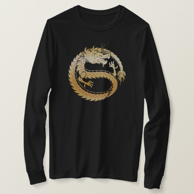 Happy Chinese Lunar New Year '24 Gold DRAGON Women T-Shirt (Design Front)