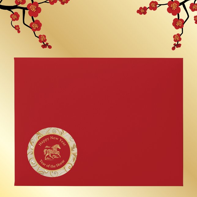 Happy Chinese Lunar New Year of Horse Gold Red  Envelope (Creator Uploaded)