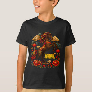 Happy Chinese Lunar New Year Of The Horse 2026 T-Shirt