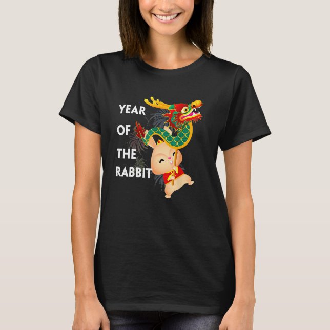 Happy Chinese New Rabbit Year 2023 Year Of The Rab T-Shirt (Front)