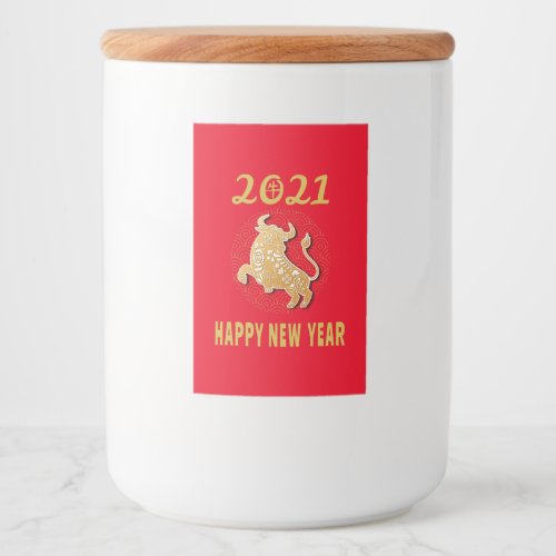 Happy Chinese New Year 2021 Food Label