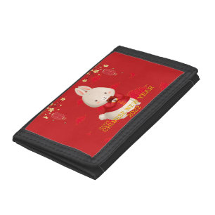 Happy Chinese New Year 2023 - Year Of Rabbit Tri-fold Wallet