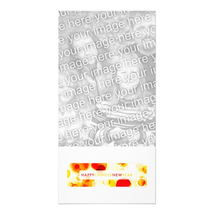 Happy Chinese New Year (bokeh) Photo Card Template