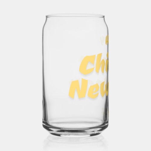 Happy Chinese New Year Can Glass