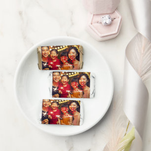 Happy Chinese New Year custom red text photo Hershey's Miniatures