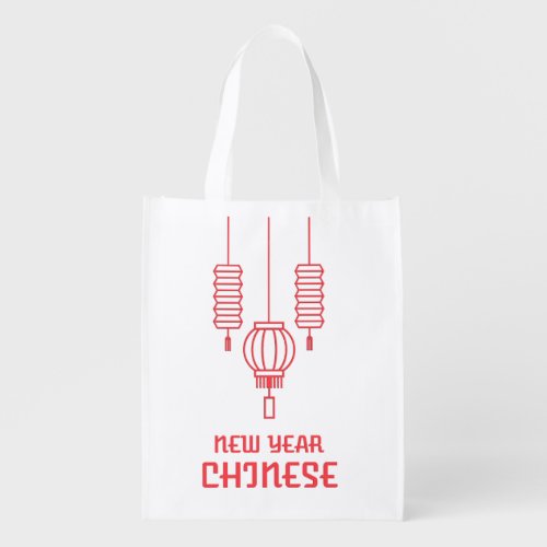 Happy Chinese New Year Grocery Bag