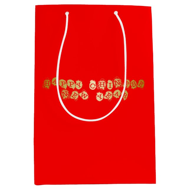 Happy Chinese New Year Medium Gift Bag (Front)