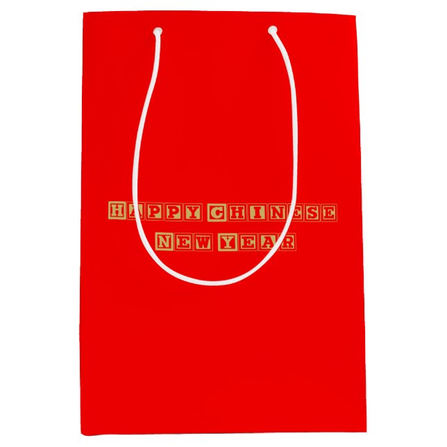 Happy Chinese New Year Medium Gift Bag (Front)