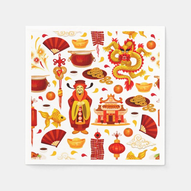 Happy Chinese New Year  Napkins (Front)