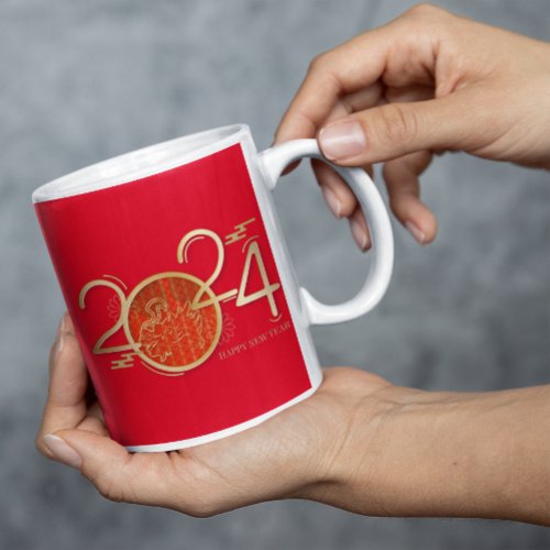 Happy Chinese New Year of Dragon 2024 Coffee Mug