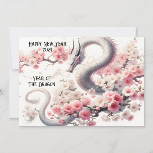 Happy Chinese New Year Of The Dragon Holiday Card