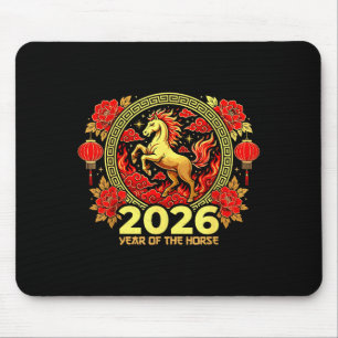 Happy Chinese New Year Of The Fire Horse Chinese Z Mouse Pad