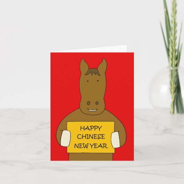 Happy Chinese New Year of the Horse Card (Front)
