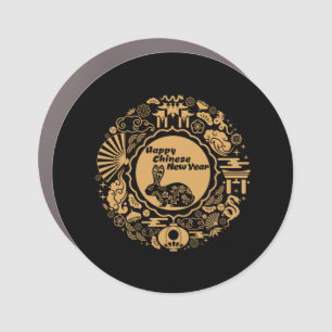 Happy Chinese New Year of the Rabbit Car Magnet