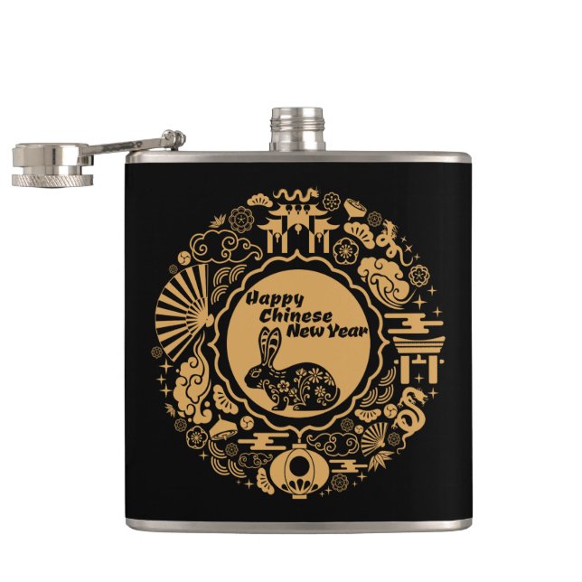 Happy Chinese New Year of the Rabbit Flask (Opened)