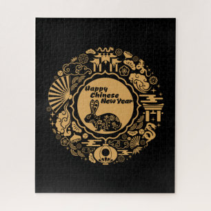 Happy Chinese New Year of the Rabbit Jigsaw Puzzle