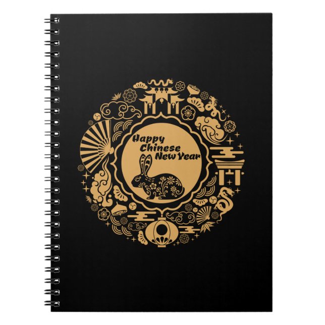 Happy Chinese New Year of the Rabbit Notebook (Front)