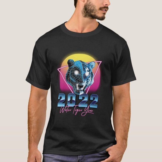 Happy Chinese New Year Of The Tiger 2022 - Water T T-Shirt (Front)
