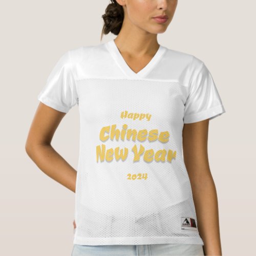 Happy Chinese New Year Womens Football Jersey