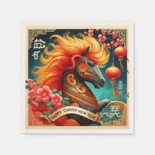 Happy Chinese New Year (Year of the Fire Horse) Napkins