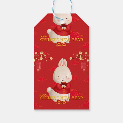 Happy Chnese New Year 2023 _ Year Of Rabbit Gift Tags