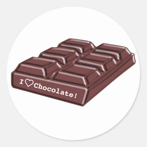  Happy Chocolate Day Classic Round Sticker
