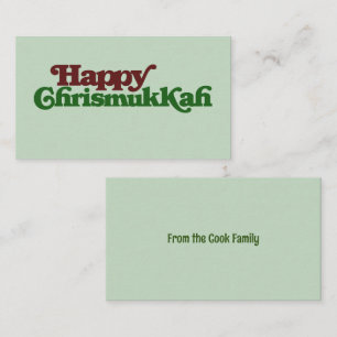 Happy Chrismukkah Enclosure Card