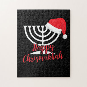 Happy Chrismukkah Funny Hanukkah and Christmas Jigsaw Puzzle