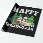 Happy Chrismukkah Funny Hanukkah Christmas Gift Wrapping Paper<br><div class="desc">Funny, christmas, xmas, hanukkah, gift, birthday, jewish, jesus, santa, </div>